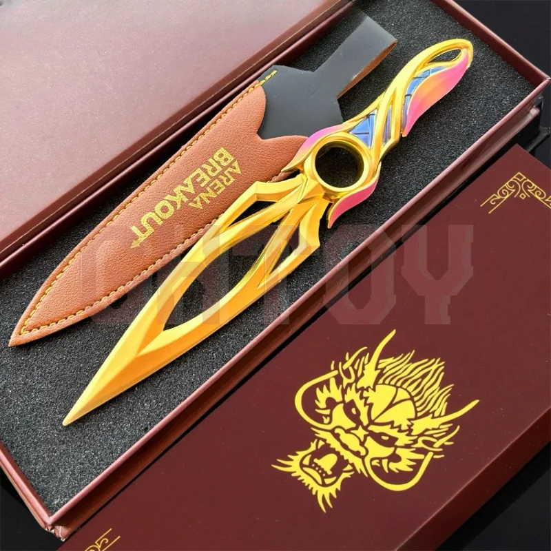 

23cm/9.05in Valorant Flying Swirl Bitterness with holster Melee Metal Weapons Models COS Props Samurai Sword Game Toys Boy Gifts