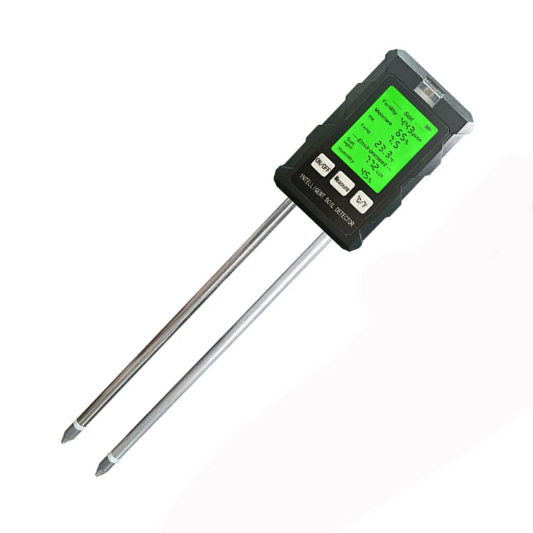 10 piecesHot Sell 6 in 1 Soil meter Temperature Humidity PH Soil Tester Fertility Ambient Soil Detector