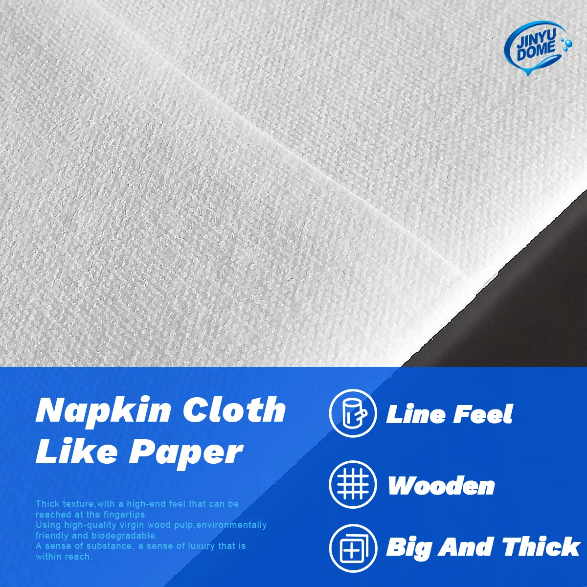 White Disposable Built-in Flatware Pocket Napkins,13x15.75inch,50PCS.Prefoled  Eco-Friendly for Silverware,Wedding, Party,Events