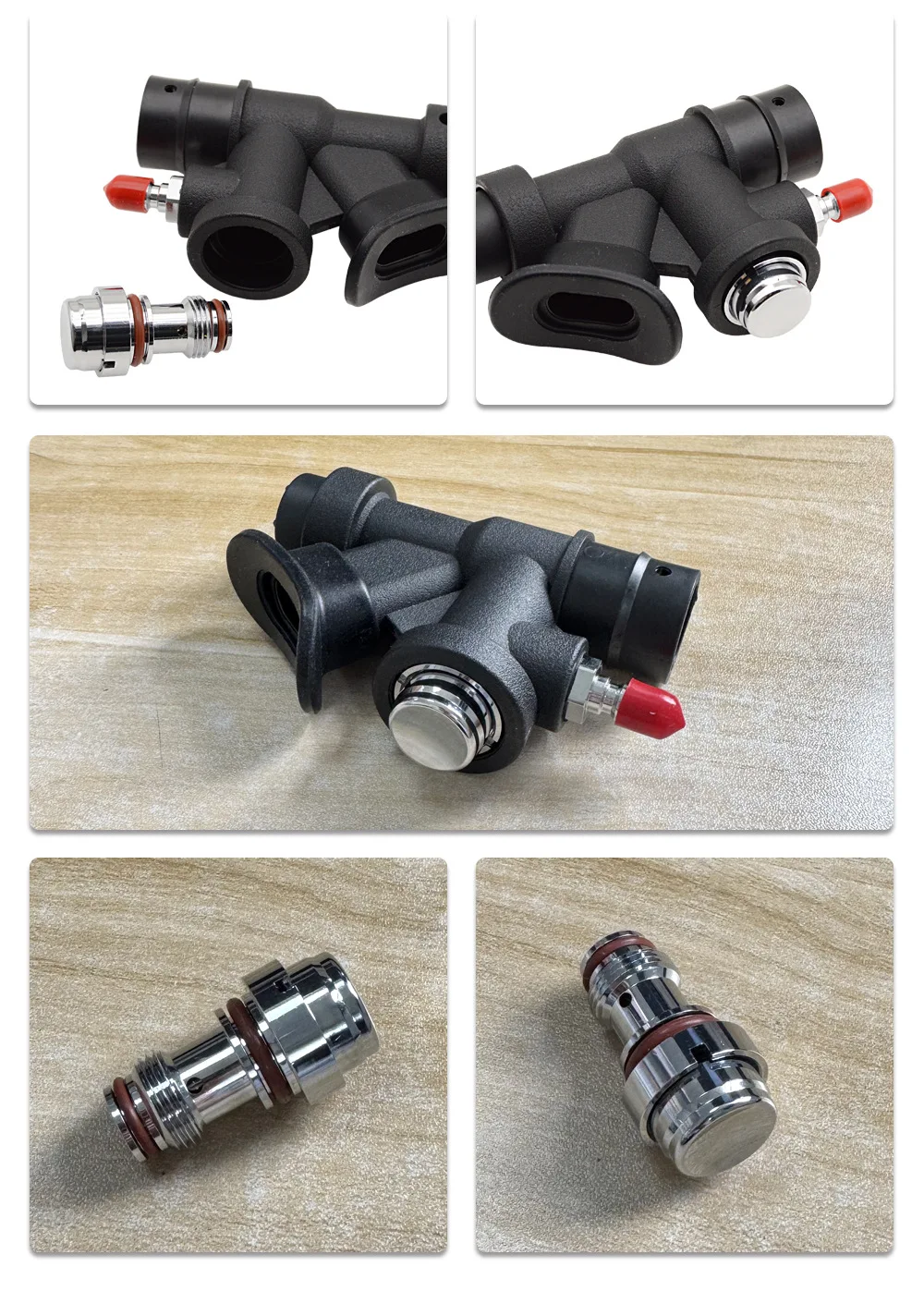 2026 Neuerscheinung - K-Form Messing Tauch-BCD-Inflatorventilkern Seitenmontage-Ersatzknopf für Wartung & Reparatur – Detail 7