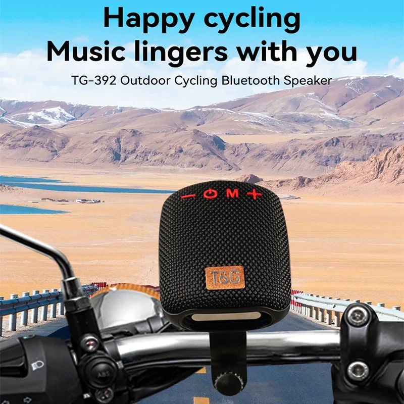 Doek bedekt TWS Fietsen Bluetooth-luidspreker SD-kaartsleuf FM-radio Draagbaar Waterdicht