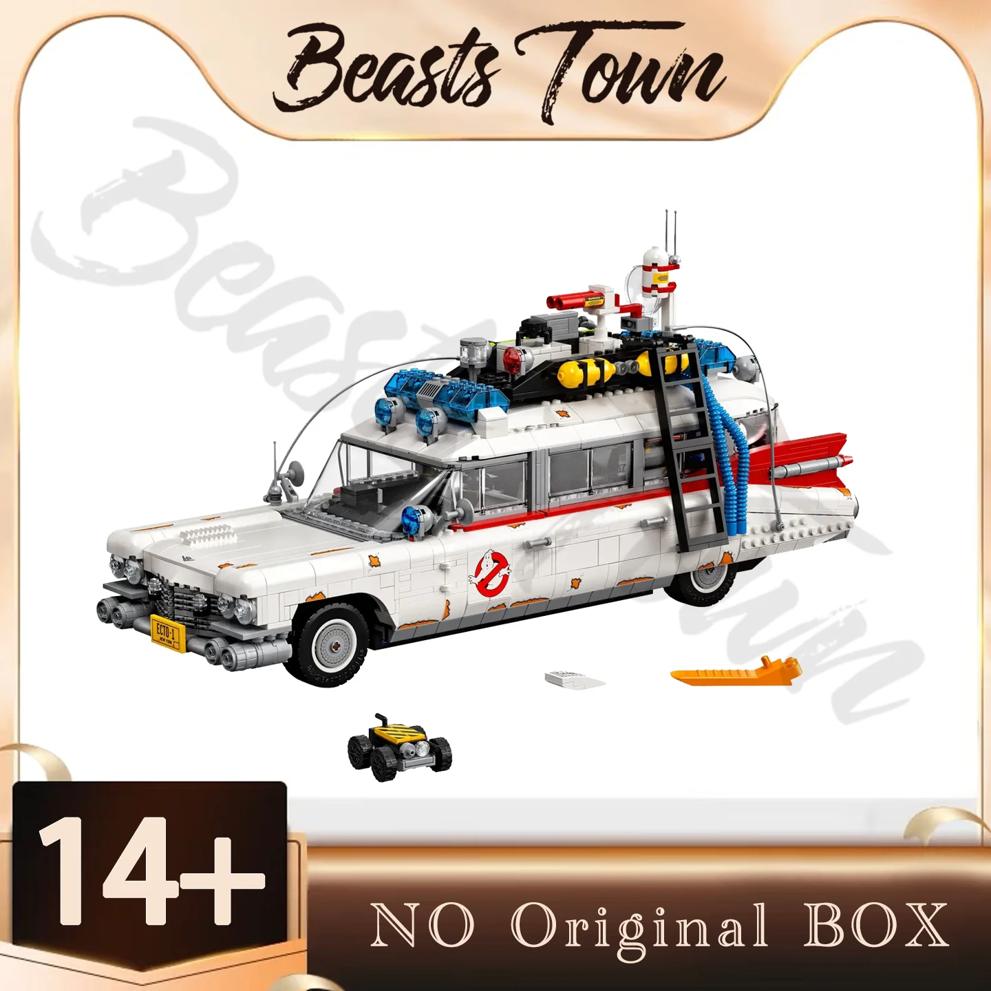 2025 جديد Ghostbuster Ecto-1 اللبنات نموذج سيارة Moc 10274 الطوب للأطفال البالغين هدايا عيد الميلاد الهالوين