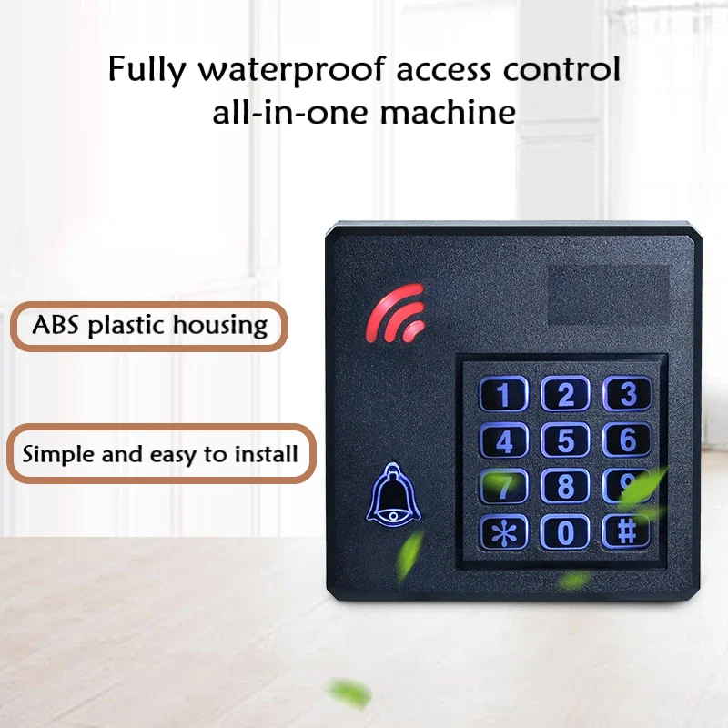 Outdoor Waterproof Access Control System All-in-one Card Swipe Password Outdoor Anti-metal Electric Lock