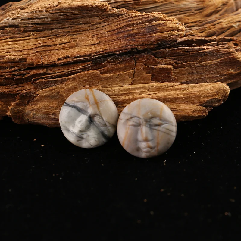 B&F Picasso Jasper   Earring Beads for Jewelry Making, Handmade Natural stones beads, Stones for jewelry Making Supplies