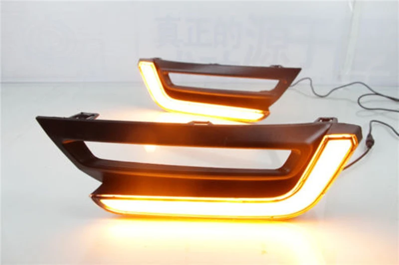 

Front LED Daytime Running Fog Light Turn Signal Bulb Bumper Air Vent Cover Day Lamp For Honda CR-V CRV 2017-2019