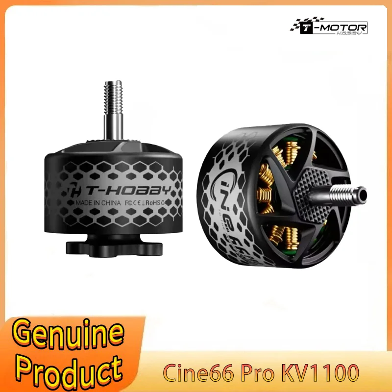 

T-HOBBY Cine66 PRO 1100KV Brushless Motor for 6S Long Range FPV Drone Cinelifter Build with 6-7 Inch Propeller Freestyle