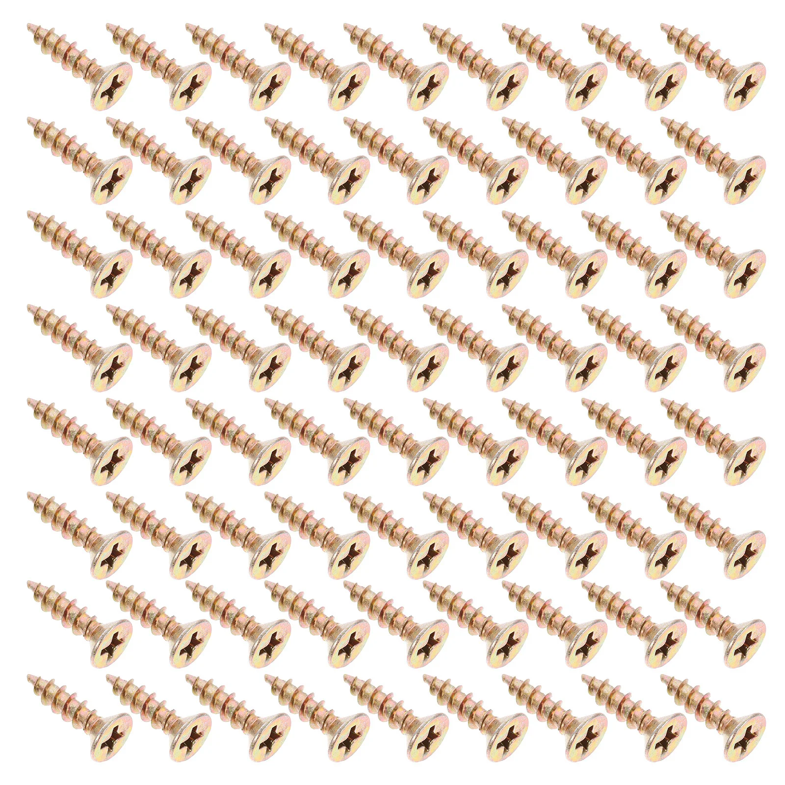 

200Pcs Self-Tapping Screws Galvanized Zinc Coated 4mm Drywall Fiberboard Installation Corrosion Resistant Screws