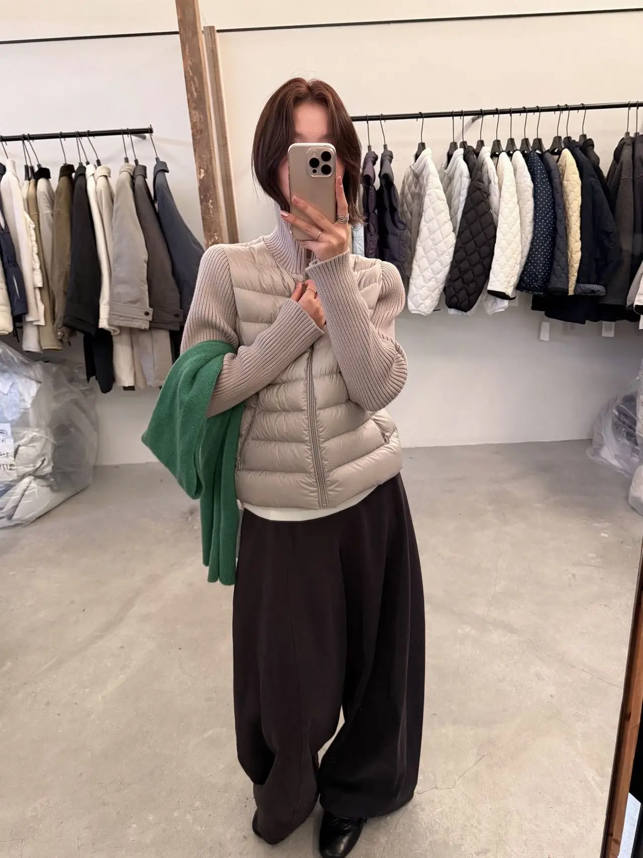 

Корейская вязаная женская куртка-пуховик с воротником-стойкой, длинными рукавами, легкая, повседневная, универсальная, с наполнителем из 90% белого утиного пуха