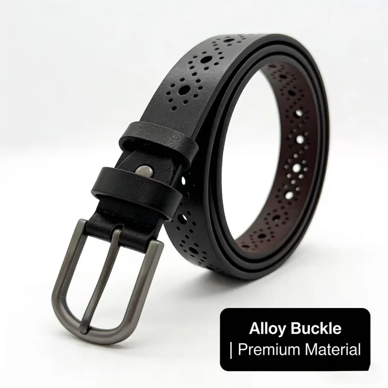 Women's Belt High-Quality Waist Belt Hollow Design Y2K Retro Fashion Korean Multifunctional Decorative Jeans Belt