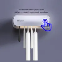 Xiaomi Wall Mounted UV Toothbrush Holder with Fan Drying Intelligent Toothbrush Disinfector Inductive Night Light Bathroom Acces