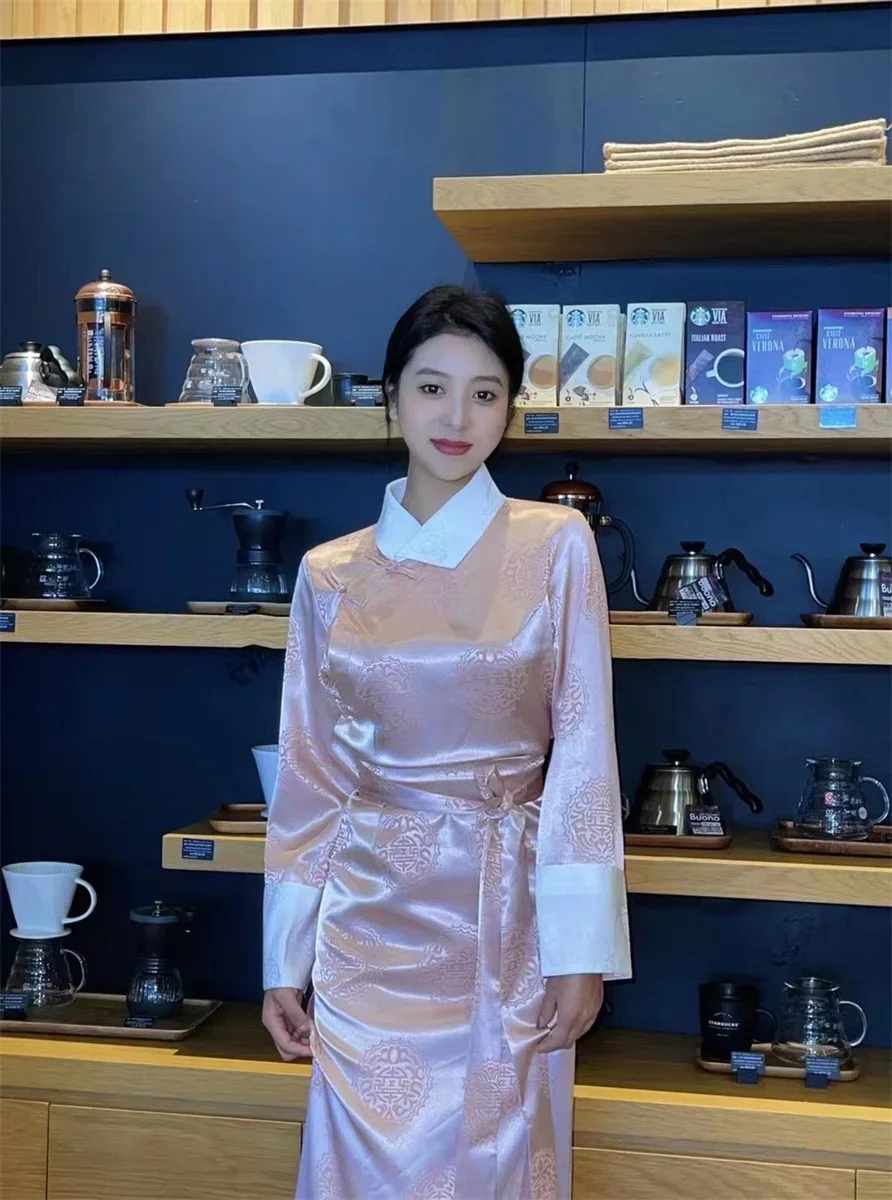 Tibetan Pola skirt, women's clothing, ethnic minority dance costumes