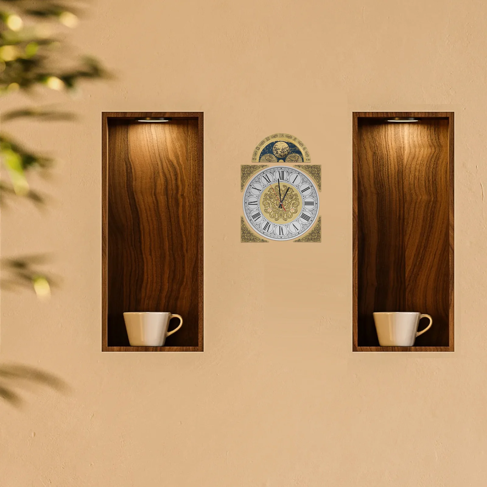 

DIY Clock Dial with Arabic Numerals Metal Quartz Clock Face Replacement for Wall Clocks Minimalist Style Home Decor Upgrade