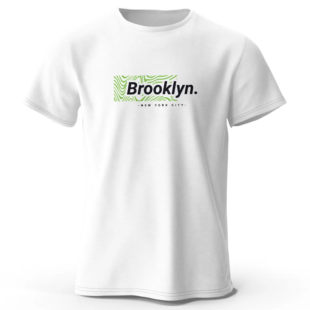 Brooklyn New York Print Men's Novel Graphic Design T-shirt Casual Comfy Summer Tees for Men's Daily ActivitiesTops Clothing y2k