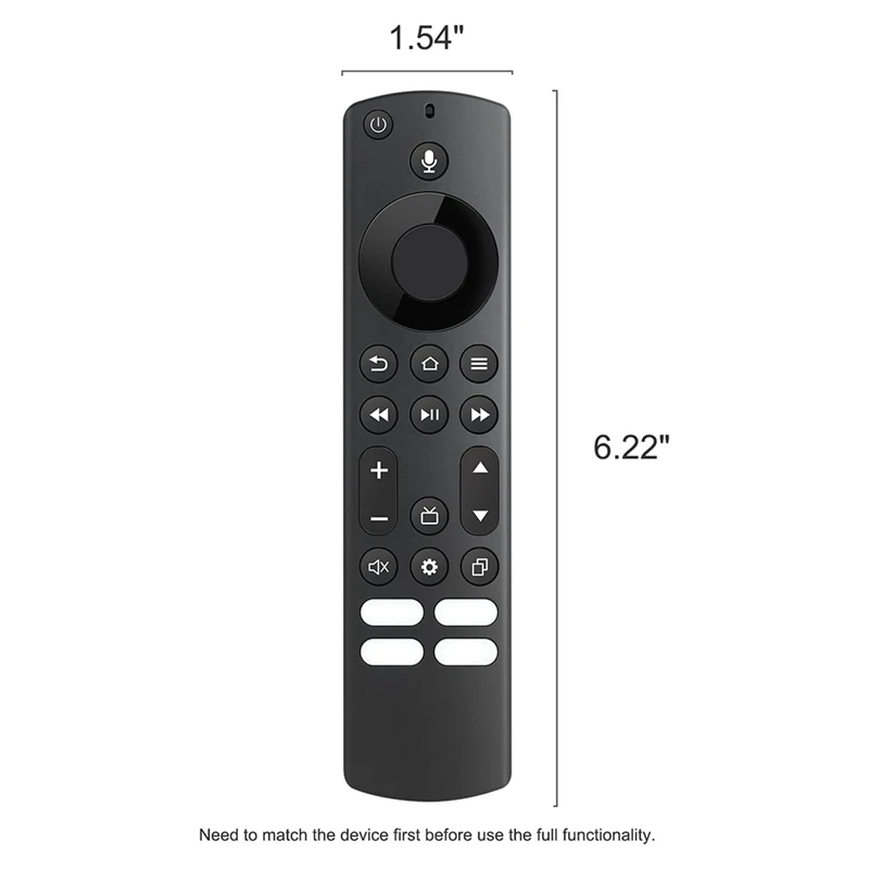 EF-Replacement Voice Remote Control For Insignia, Toshiba, Pioneer Smart TV, Compatible With Fire Smart TV