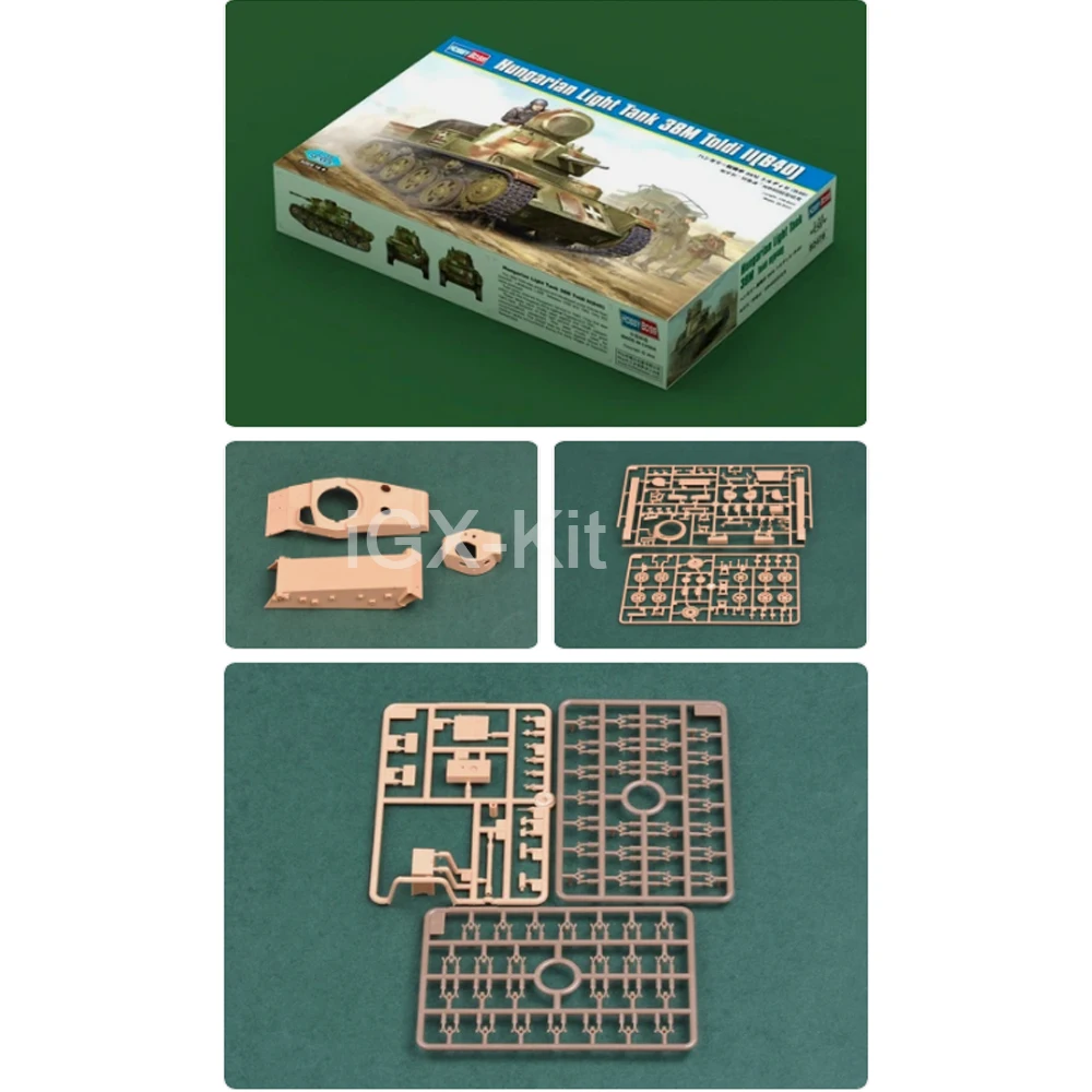 

Hobbyboss 82478 1:35 Scale Hungarian Light Tank 38M Toldi II B40 Vehicle Plastic Model Assembly Kit Hobby Craft Building Toy