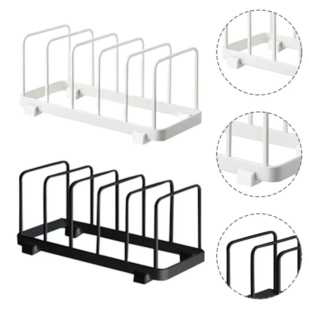 

Daily Home Indoor Pot Lid Rack Holder Organizer Organiser Pan Rack Pantry Stainless Steel Stand Storage Bakeware