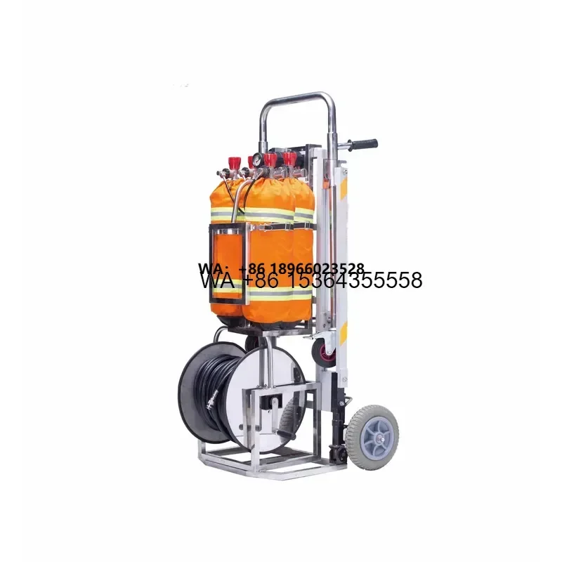 Wmwmnu Industrial Positive Pressure Air Supplied Respirator System for 2 Users Confined Space Work Tank Cleaning Fire
