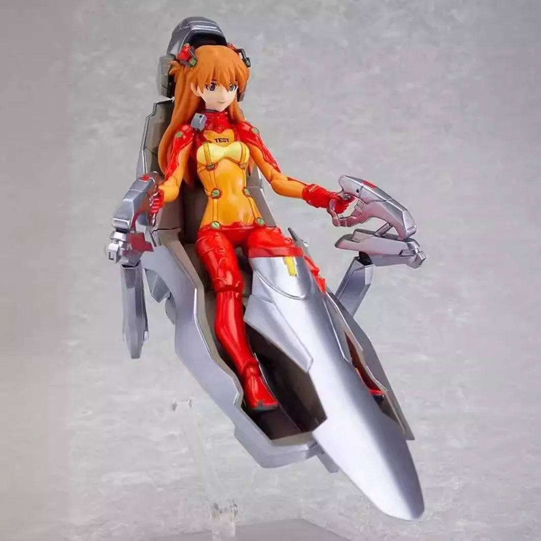 14cm Anime EVA Asuka Langley Soryu 084 joint mobility Action Figure PVC Model statue Toys doll Desk Decor Collectible Gifts