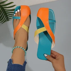 2024 New Summer Women Sandals Flats Casual Slippers Fashion Beach Sandals Bohemian Slides Designer Sandals Sandalias De Mujer