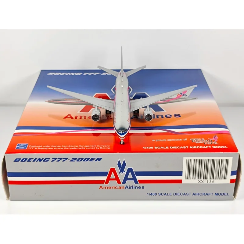 

JC Wings литой под давлением масштаб 1/400 American Airlines B777-200ER модель самолета из сплава, коллекция декоративных украшений, подарочные игрушки