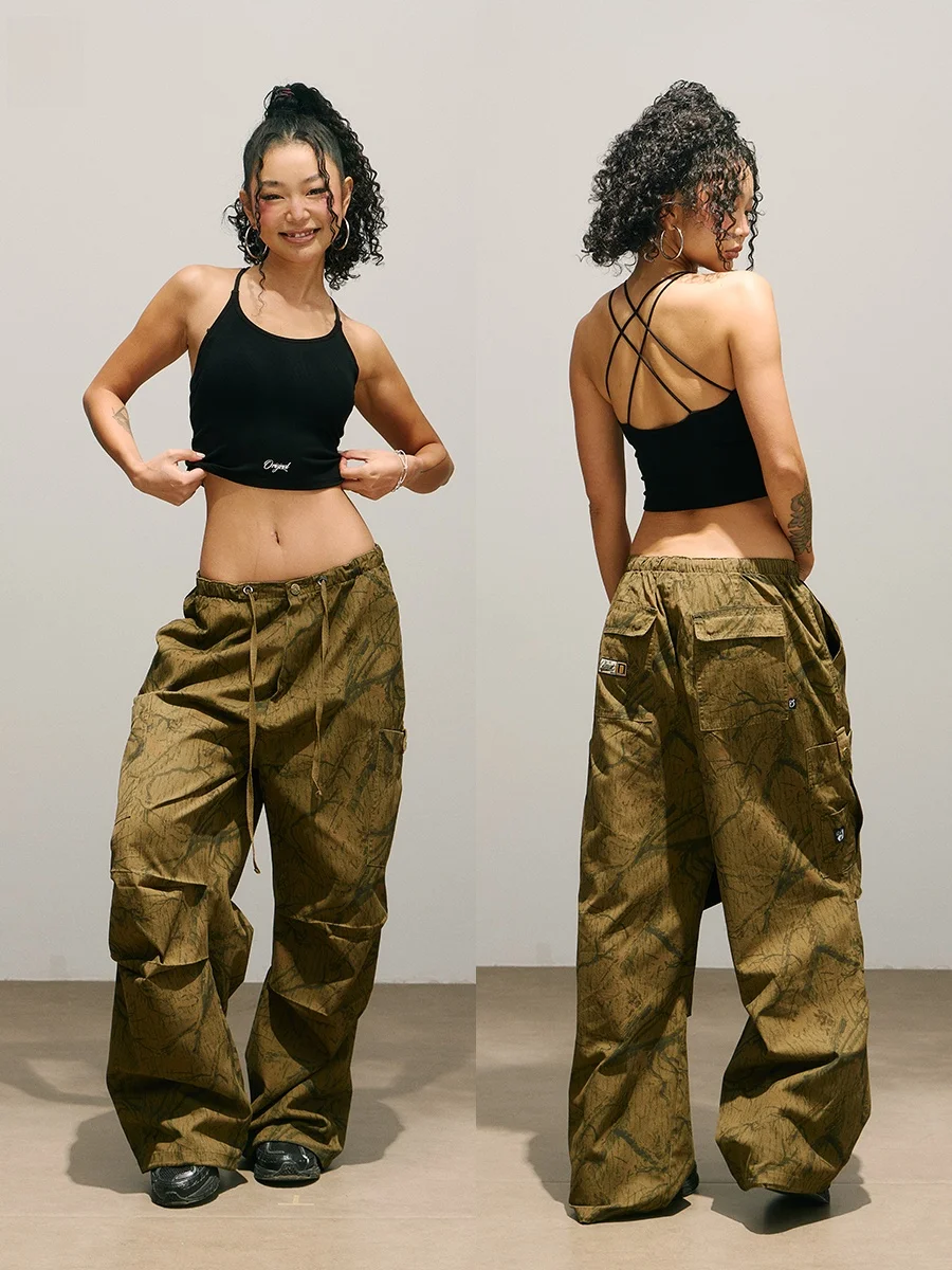 Smile Ddd Classic Paratrooper Pants Street Dance Loose Workwear Breathable Wear Resistant Casual Pants for Women