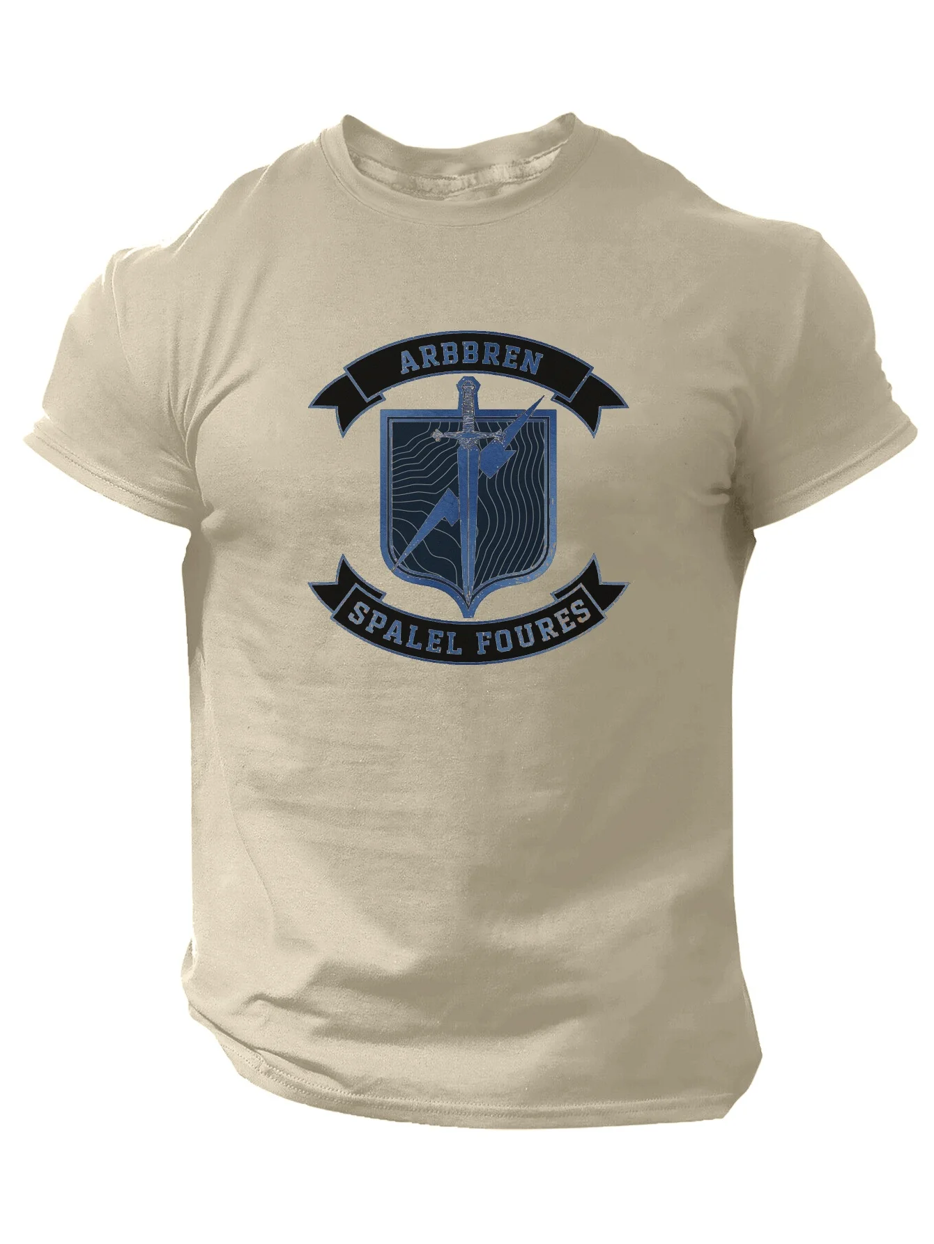 

Airborne Special Forces with Crossed Rifles Design-100% cotton summer casual round neck printed men's T-shirt.