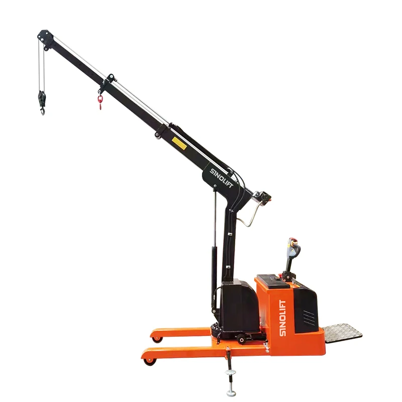 Sinolift YLF01 Cantilever Telescopic Boom Mobile Fully Electric Rotating Small Crane