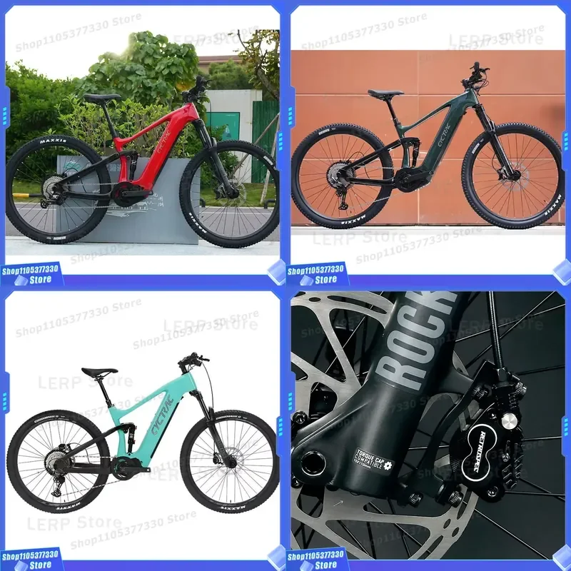 EM10 Electric Moped Carbon Fiber Softtail E Bike Bafang Mid-mounted M560 Motor 12 Transmissions 750W