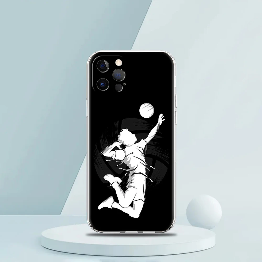 Handball Sport Phone Case For iPhone 15 14 13 12 Mini 11 Pro Max XS X XR 7 8 Plus Clear Shockproof Silicone TPU Cover