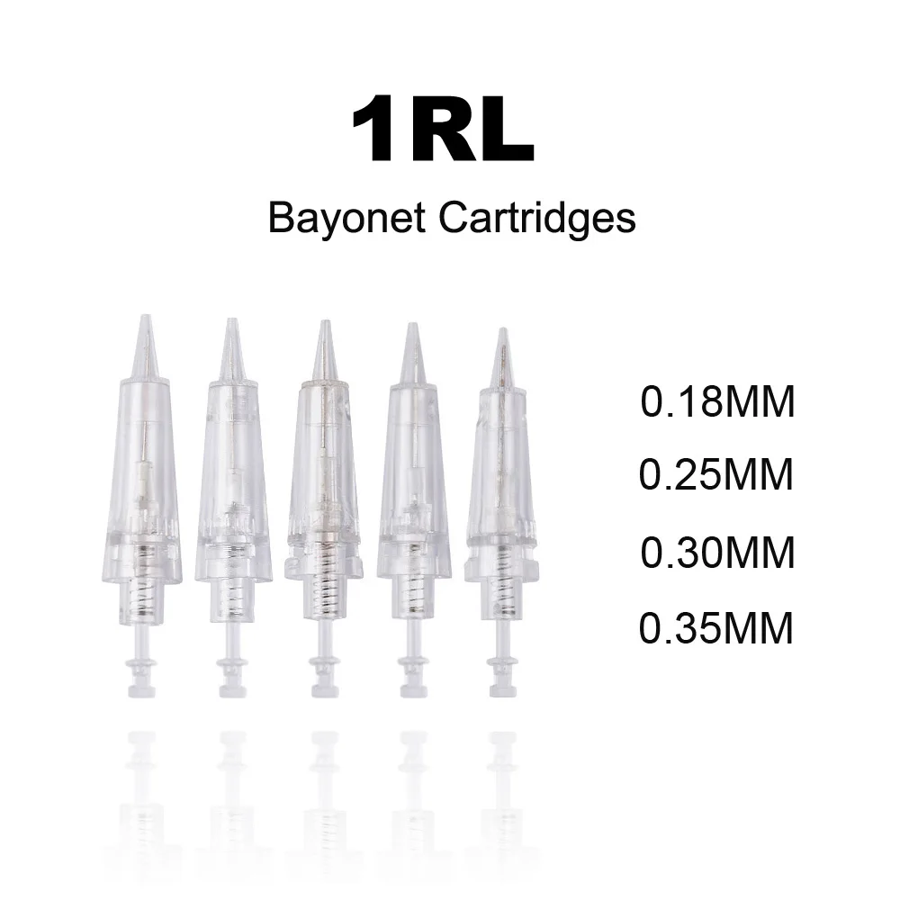 0.18/0.2/0.3/0.35mm High Quality 1P/RL Permanent Makeup Eyebrow Needles PMU  Tattoo Machine Cartridge Needles