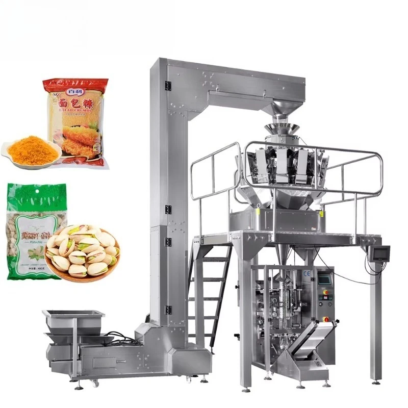 Multihead Weigher Dried Fruit Packer for Pineapple Mango Apple Snack Bagging Production Line Custom