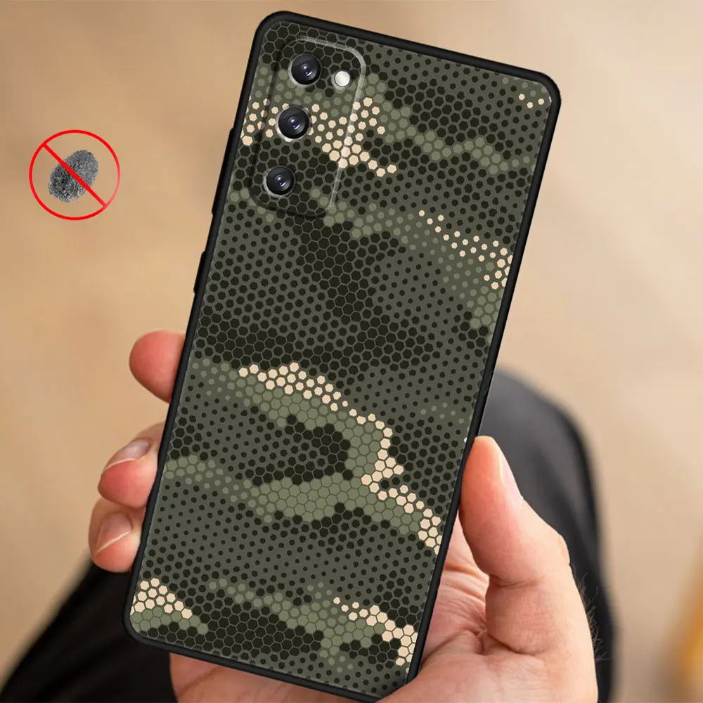 Camouflage Pattern Camo Military Army For Samsung Galaxy S24 Note 20 10 S21 Plus S22 Ultra 5G S10e S10 Lite S20 FE Case