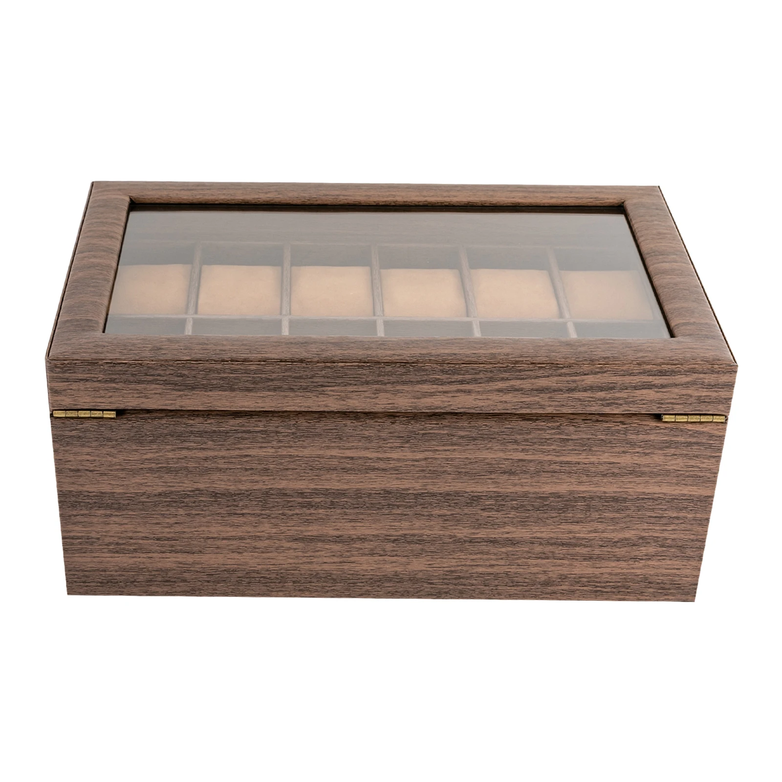 24 Slots Watch Box Watch Case Mens Jewelry Holder Watch Display Case w/ Drawer For for Personal Use, Store Displays, and Home