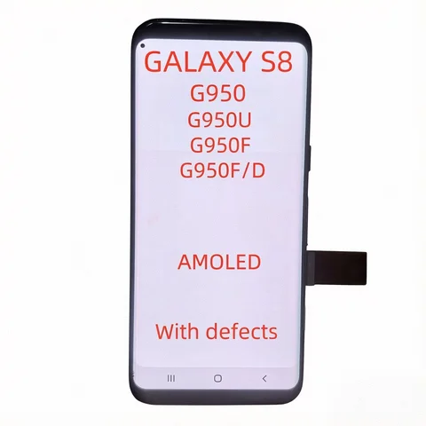 Cheap Pri Super AMOLED With Defects for Samsung Galaxy S8 G950 G950F/D LCD Display, Touch Screen Digitizer Assembly Display