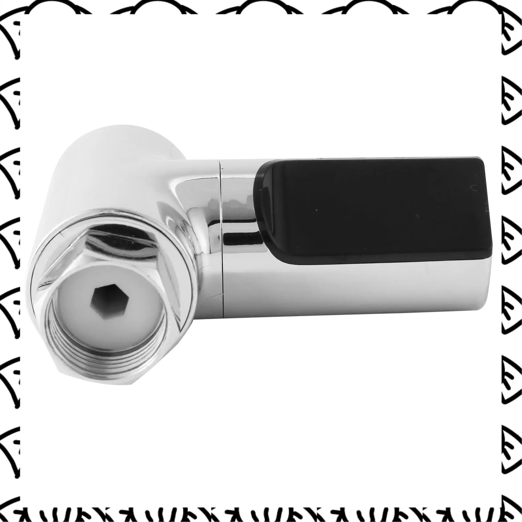 A71Z 2X LED Display Shower Thermometer, Water Flow Self-Generating Electricity Shower Temperature Meter For Baby Care