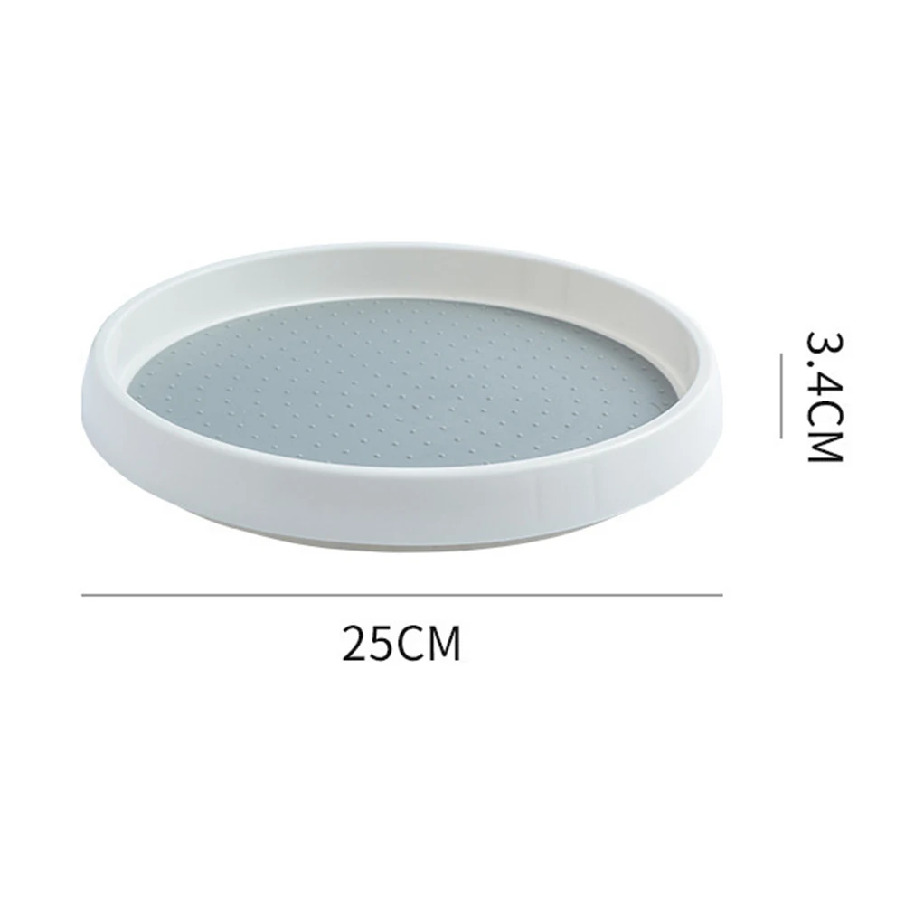 15.3 24.8cm Rotating Organizer Tray Non Skid for Lazy for susan for Spice Rack Cabinet Countertop and Vanity Use