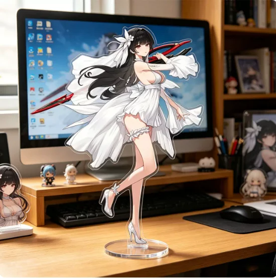 Japanese Anime Wuthering Waves Bride CHISA Acrylic Stand Figure Model Plate Cosplay Collection Desktop Decor Gifts XYZ
