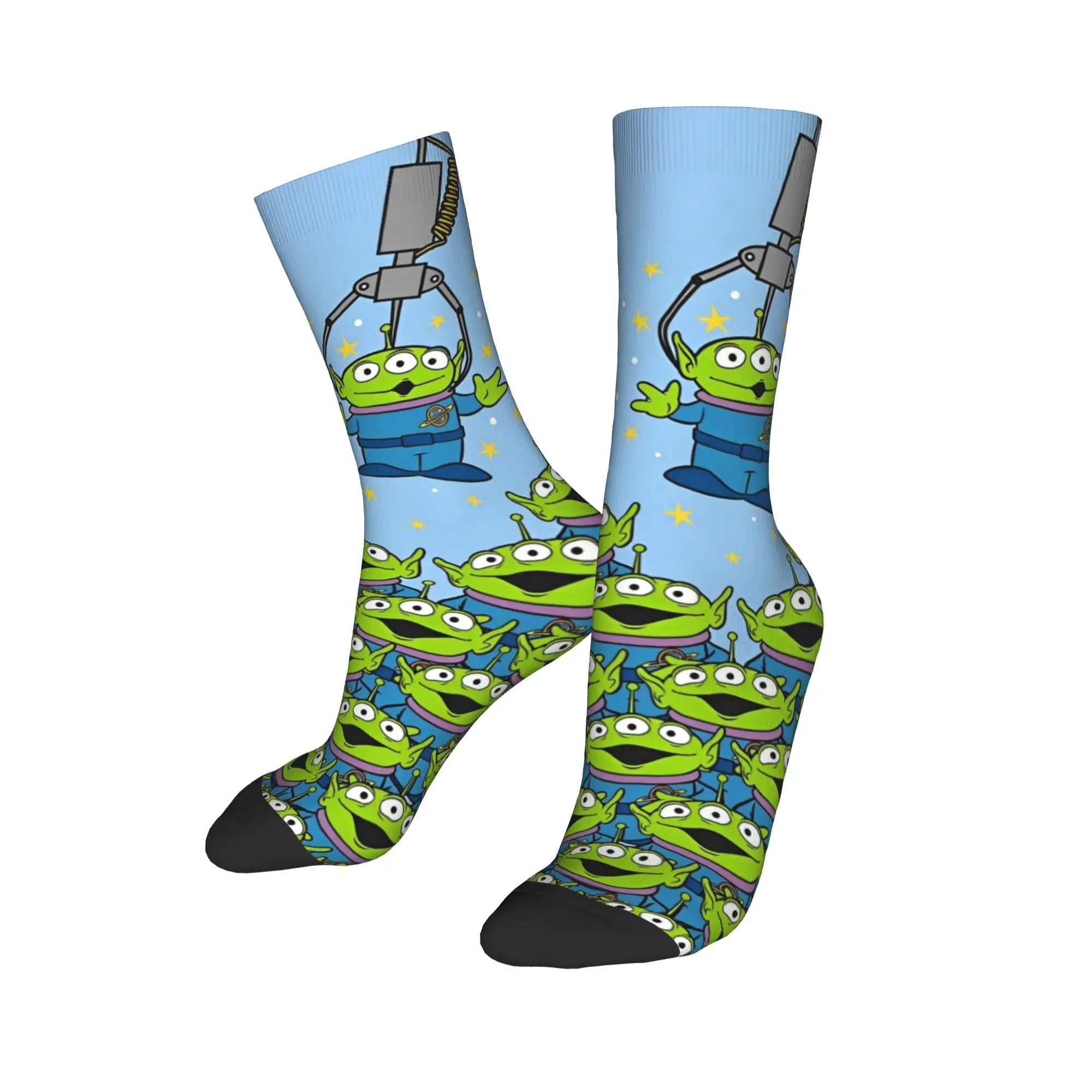 Toy Story Alien Tre occhi Alien Calze autunno inverno Calzini unisex fantastici Cartoon Simpatici calzini traspiranti Kawaii