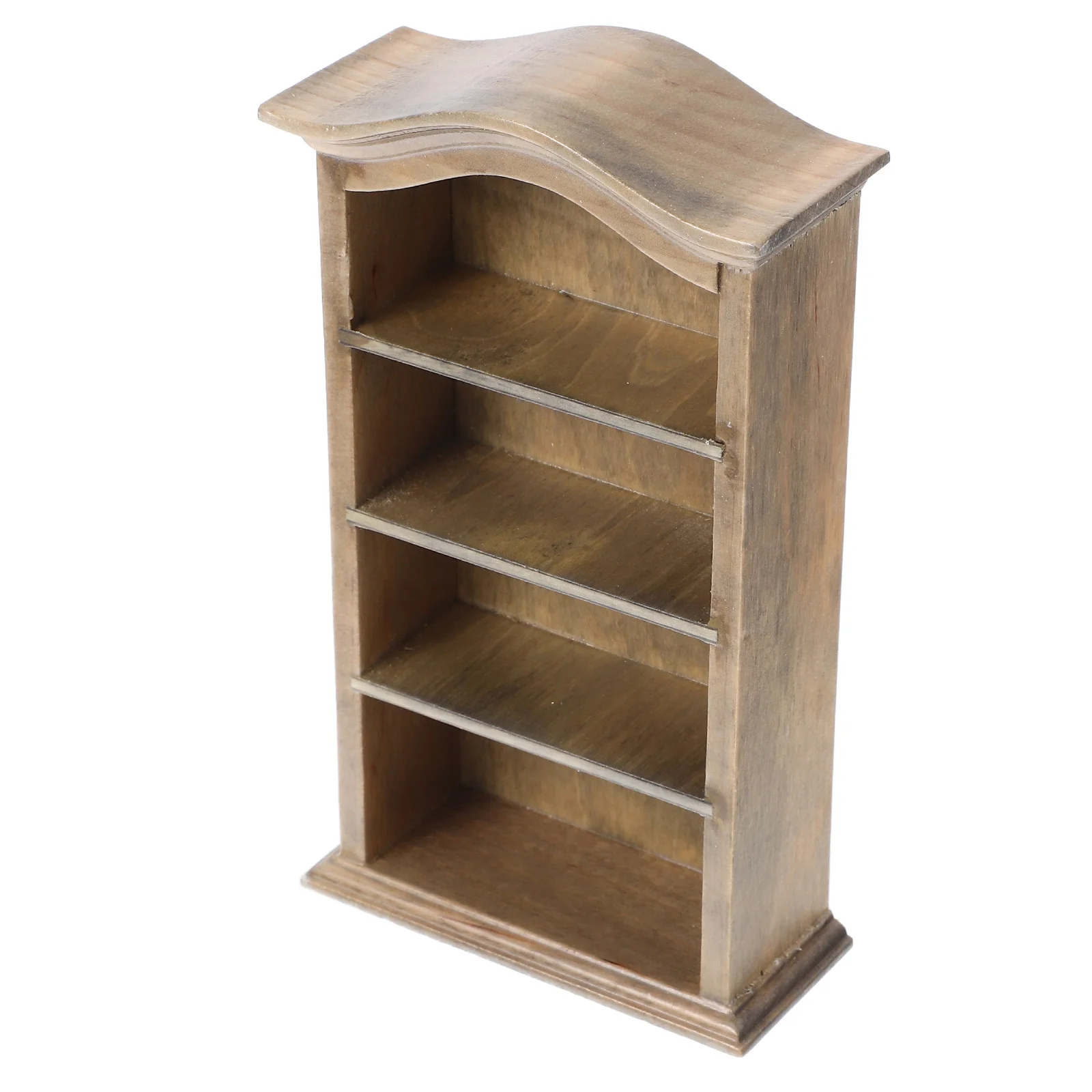 Bücherregal Ornamente Möbel Miniaturschrank Modell Haus Regal Holzspielzeug Kleiderschrank