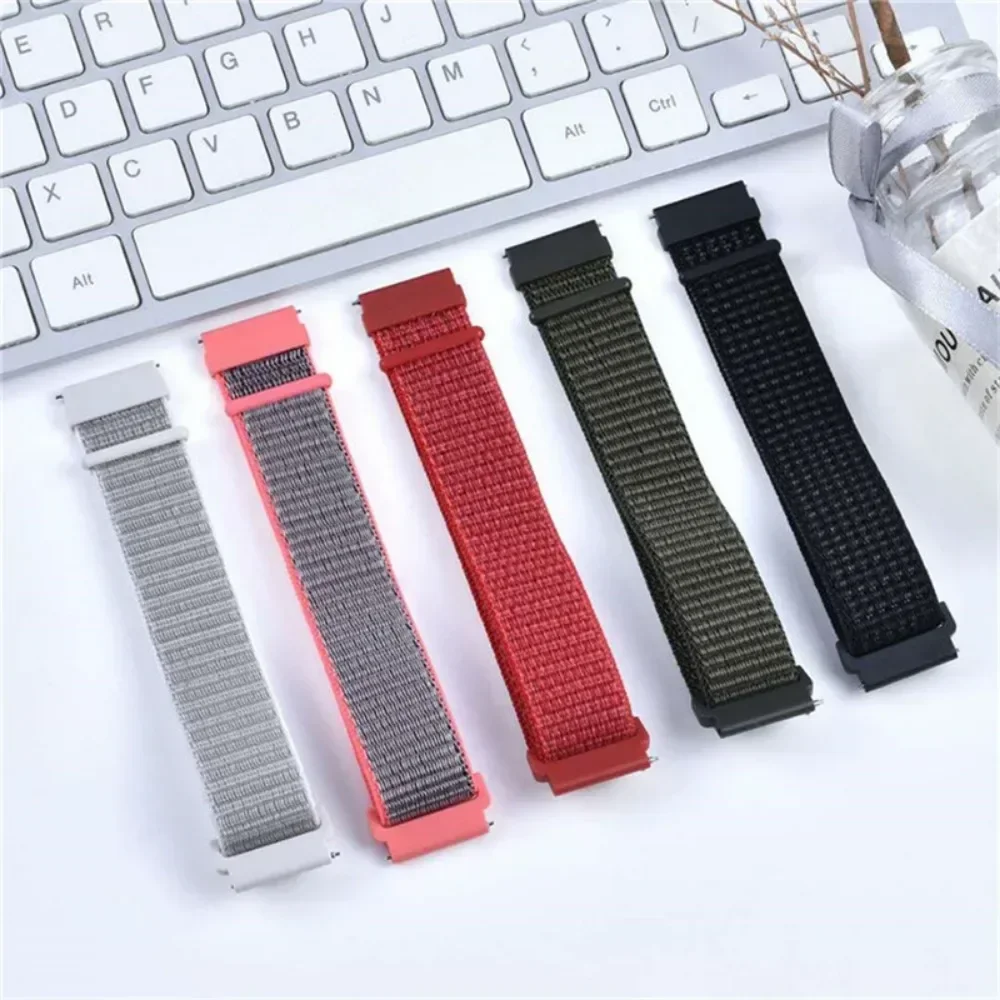 20mm 22mm Nylon band For Samsung Galaxy Watch 6/5/4/5pro/4/6 Classic/active 2 loop sport bracelet huawei watch GT 4-2-2e-3 Strap