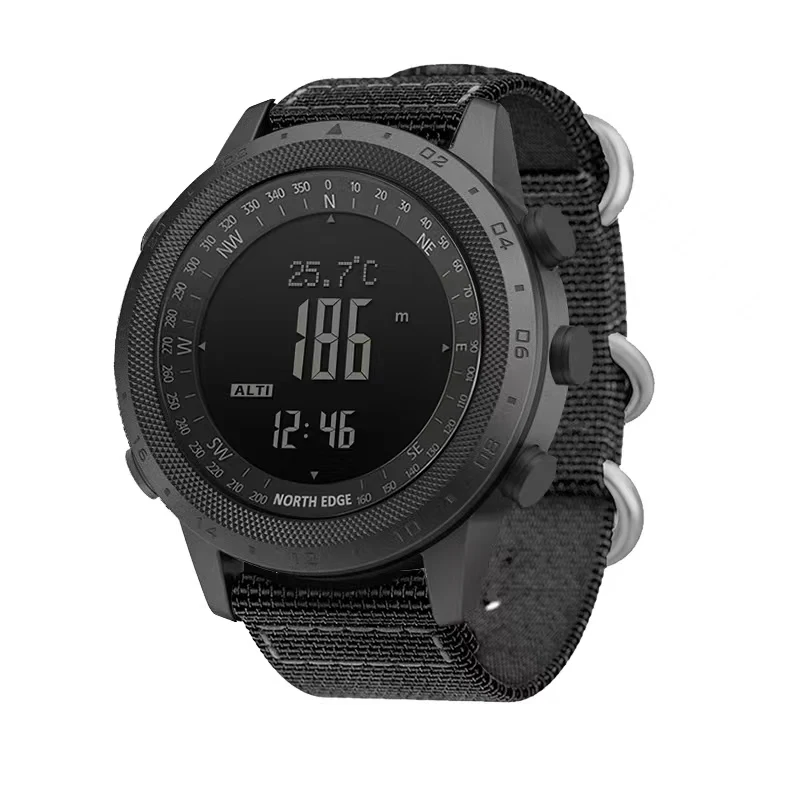 NORTH EDGE Desert  Altimeter Barometer Compass Men Digital Watches Sports Running Clock Climbing Hiking Wristwatches Waterproof