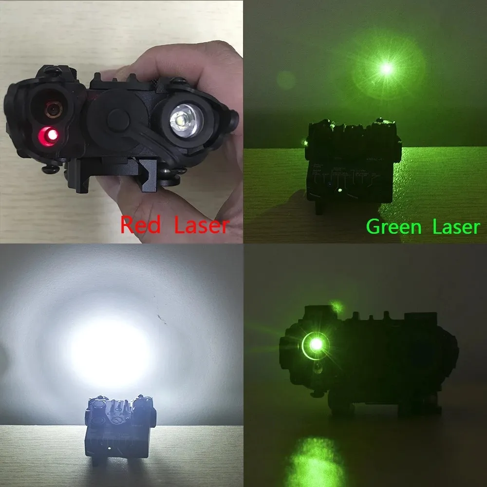 Airsoft DBAL-A2 Green Blue Red Dot Laser Aiming White Strobe LED Light WADSN Hunting IR Sight Lights Fit DBAL PEQ Picatinny Rail