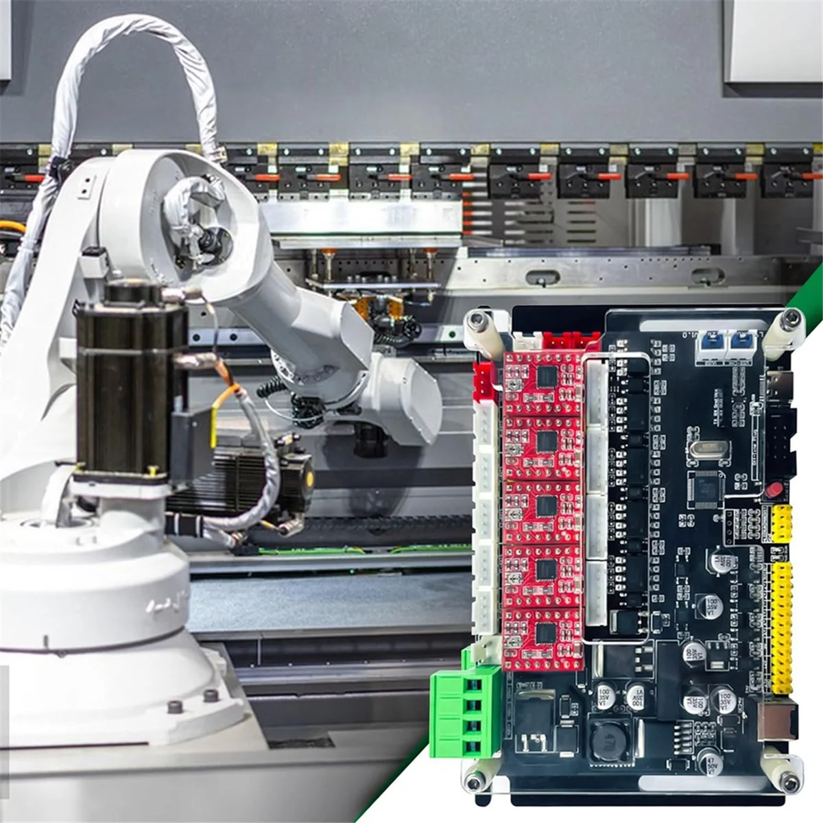 Carte de Commande de Machine à Graver GRBL 32 Bits, 4 Axes MCU, DC 24V-5A, Réserve 24V, 12V,5V, Port de Sortie de Puissance, Bricolage