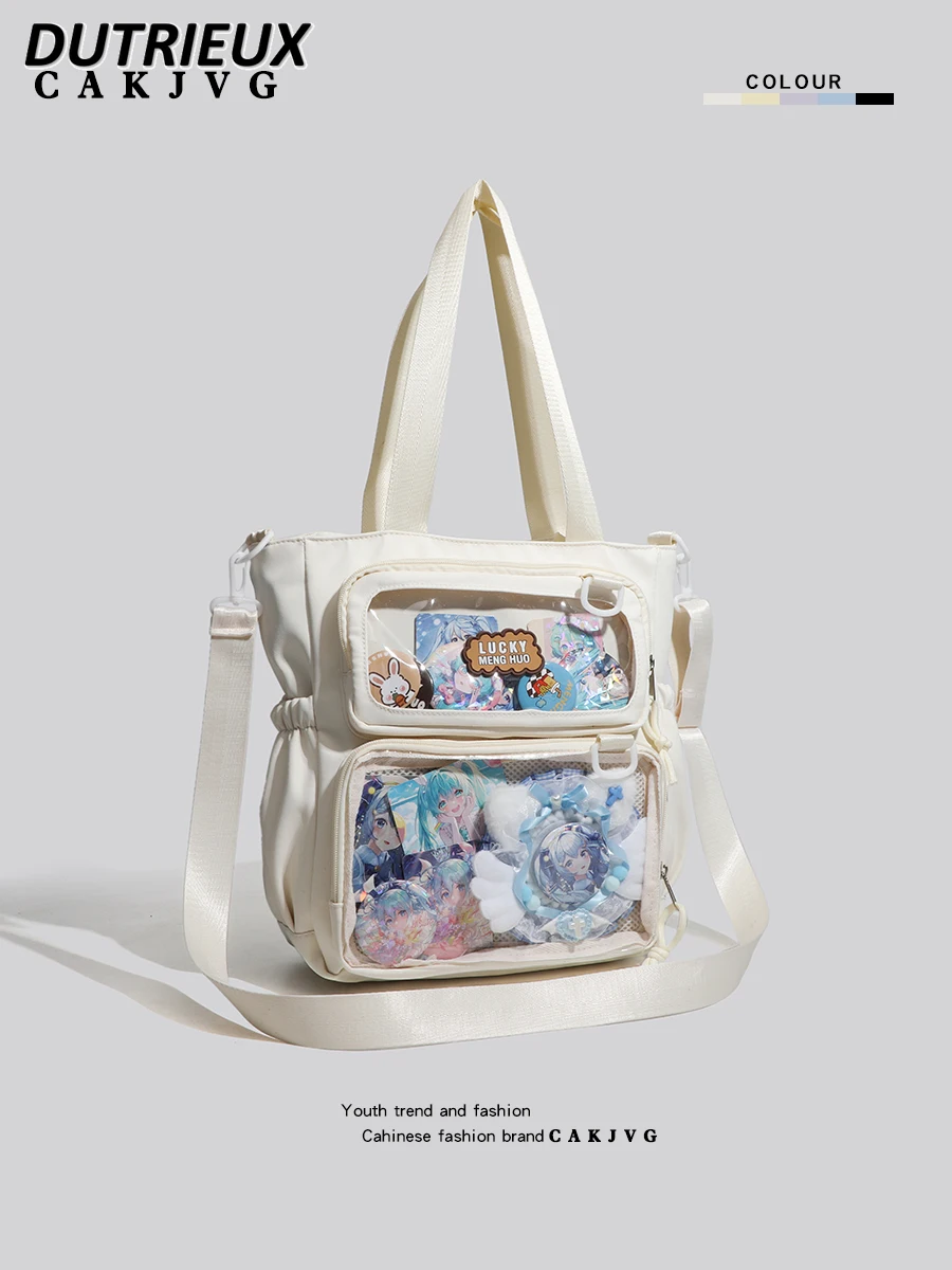 

Girl Junior High School Student Tote Bag Shoulder Messenger Bag Large-capacity Fashion Casual Handbags for Women 2025 New
