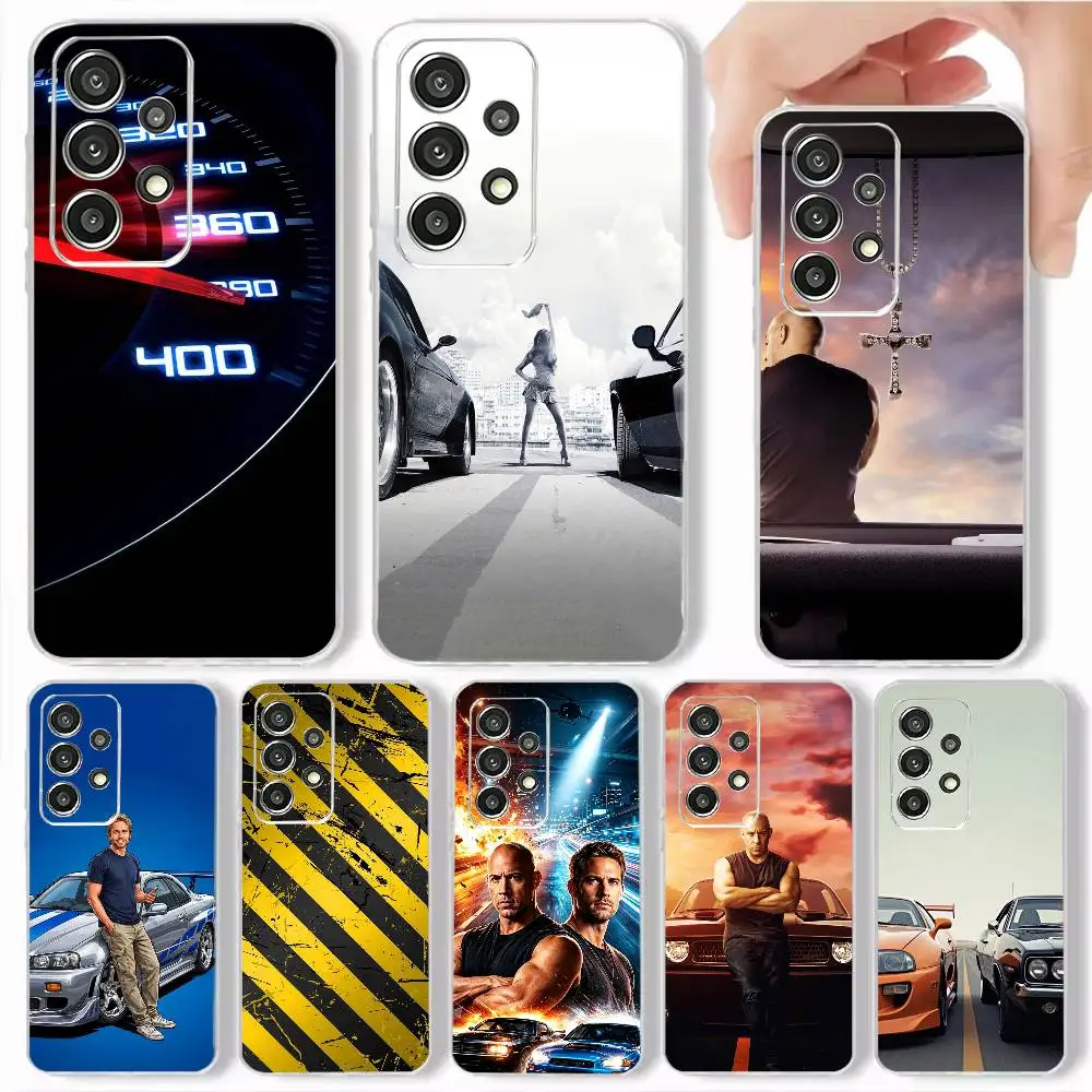 F-cool F-Fast And F-Furious  Phone Case Soft Transparent TPU Case For Samsung S25,S24,S21,S22,S23,S30,Ultra,S20,Plus