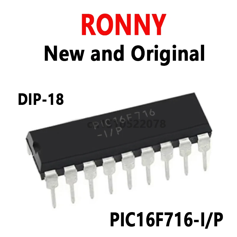

10 шт. новые и оригинальные PIC16F716 I/P DIP-18 PIC16F716-I/P