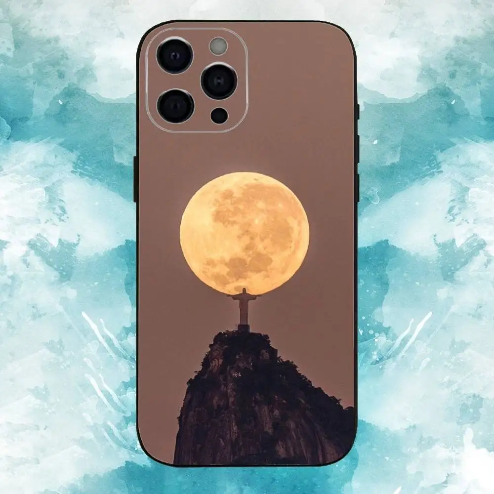 Christ the Redeemer Brasil   Phone Case For iPhone17,16,15,14,13,12,11 Plus,Pro Max Soft Black Cover