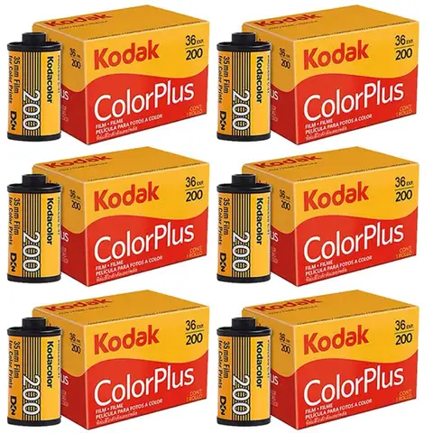 기존 KODAK ColorPlus 200 35mm 필름 롤당 36 노출 H35 / M35 카메라용 1-10 롤 36EXP 네거티브 Kodak 필름 카메라 Best5