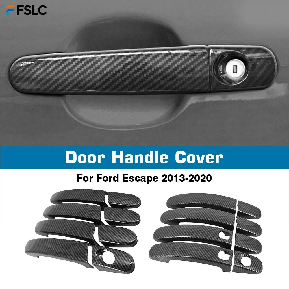

⭐Genuine⭐ Car Decoration Door Handle Cover For Ford Escape 2013-2020 Cars Accessories Carbon Fiber Protective Cover