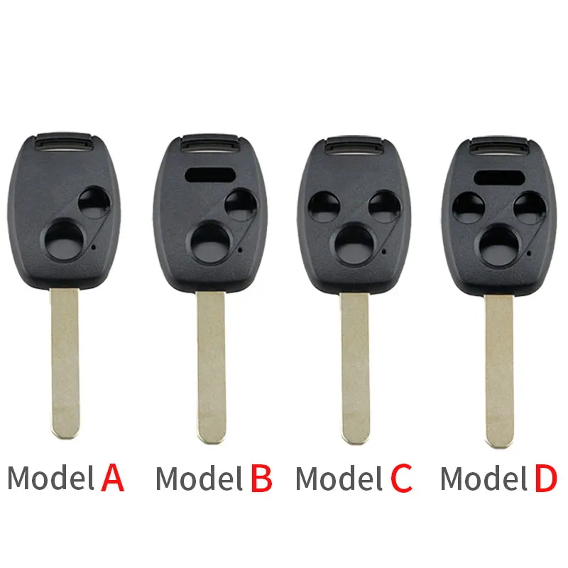 2/3/4 Buttons Car Remote Key Shell Auto Key Fob Case Replacement Parts Fit for Honda Accord Civic CR-V Pilot